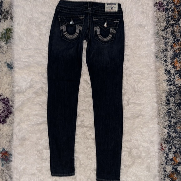 True Religion Low-Rise Skinny Jeans, Size 27 - Picture 2 of 16